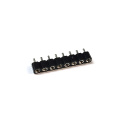 2.54 fila conector de alfiler recto femenino